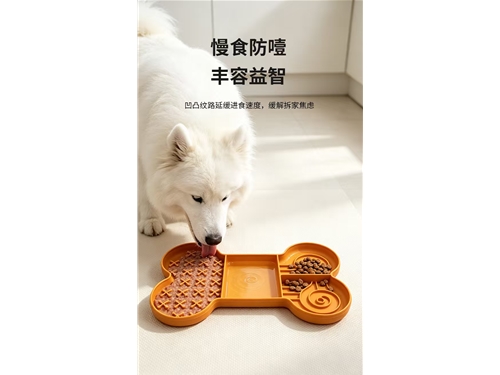 Pet Slow Feeder Bowl - Bone Shape